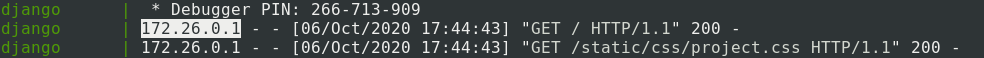 Internal Ip in console
