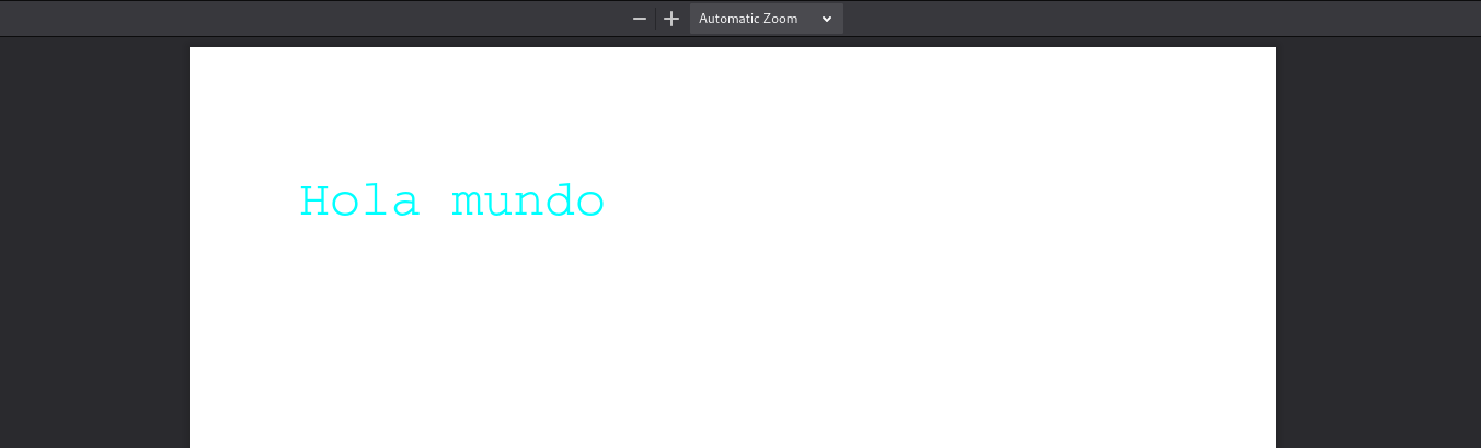 Text in color in pdf