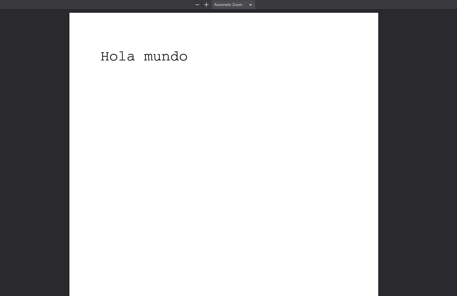 Text positioned in a pdf