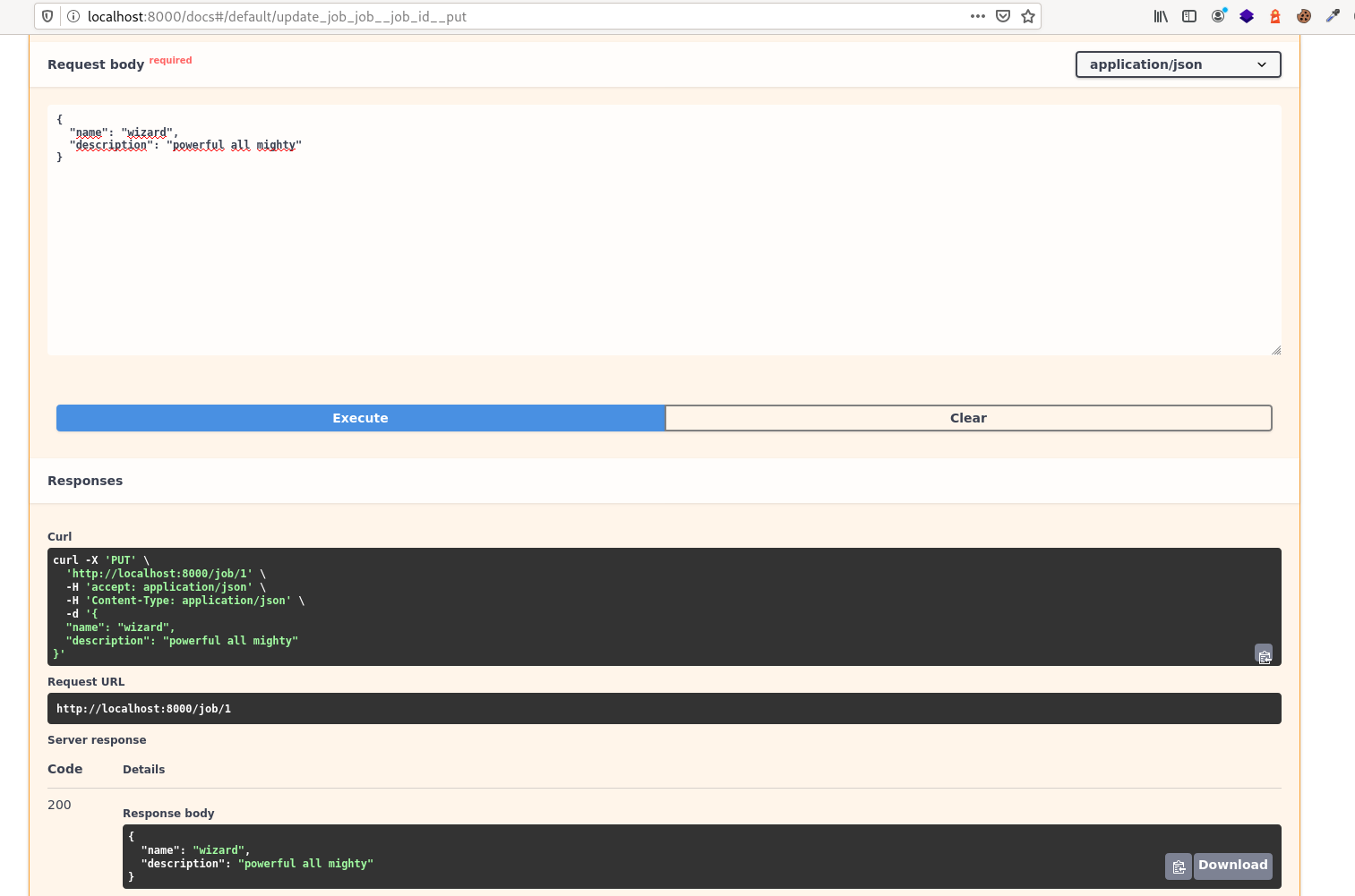 Updating an object using tortoise and fastAPI