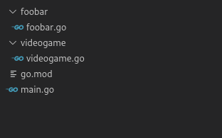 Multiple directories to import as packages with go.mod