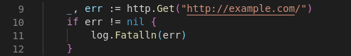 Error handling with Go with if
