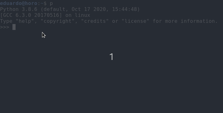 Python terminal on GNU/Linux