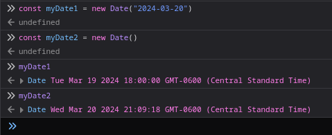 Two object with the same date in Javascript aren't equal