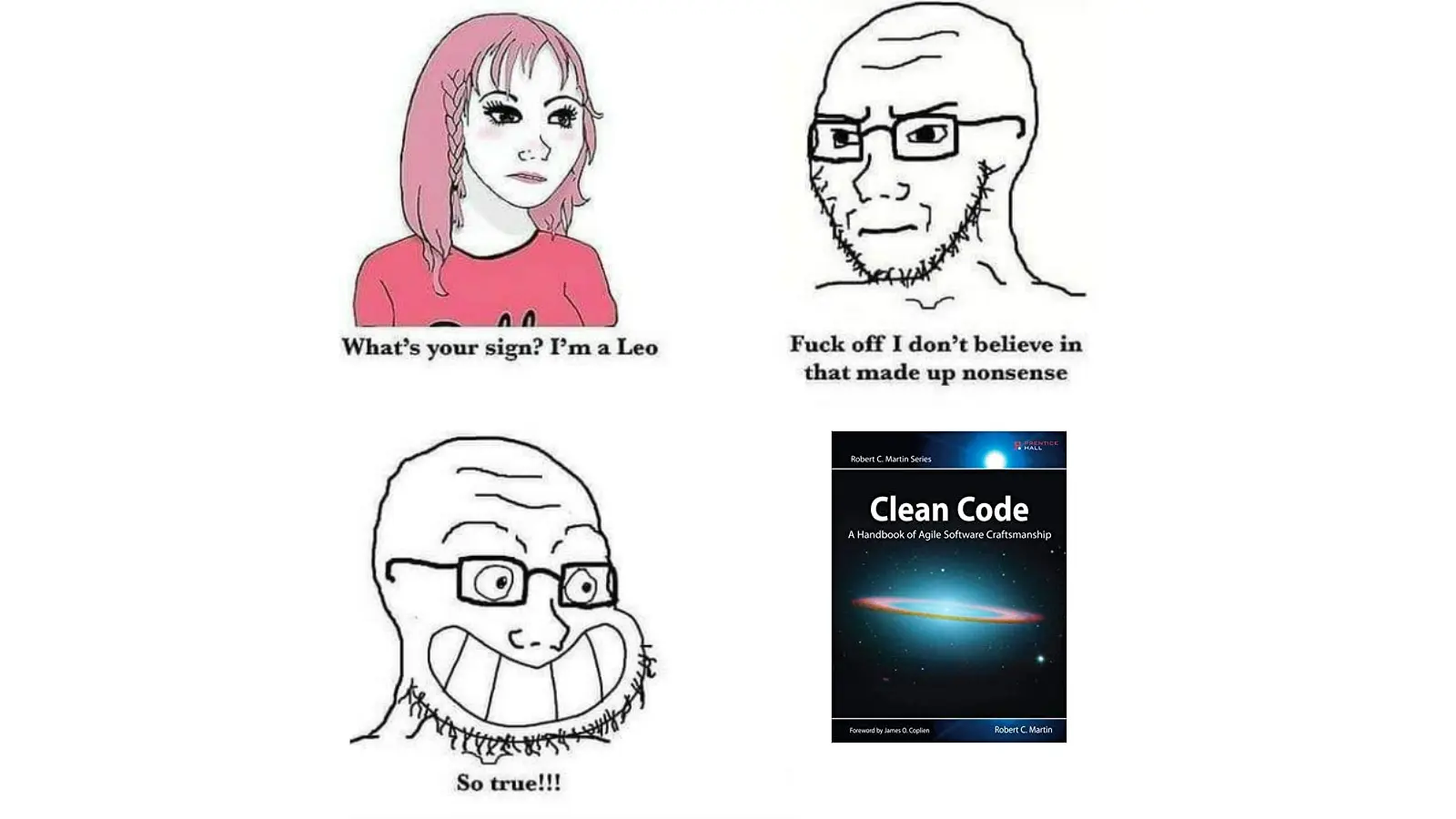 Clean code meme