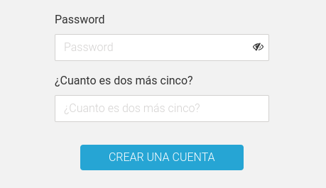 Simple Question captcha example