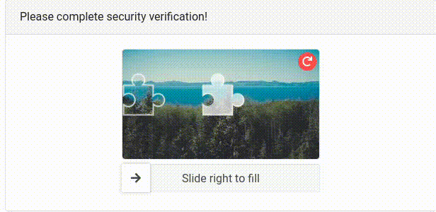 Slider captcha