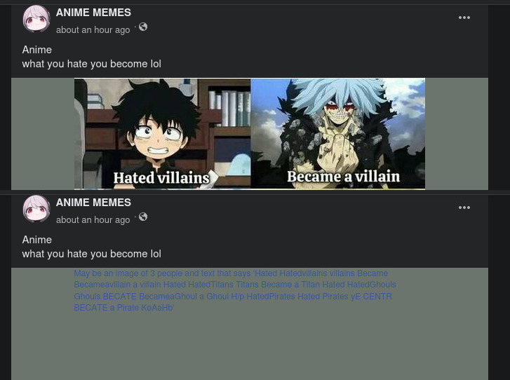 Facebook uses OCR to read the text on its images