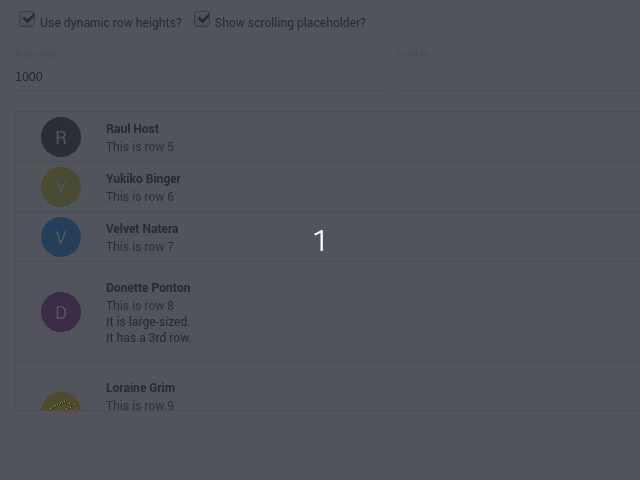 React Virtualized working to render tables